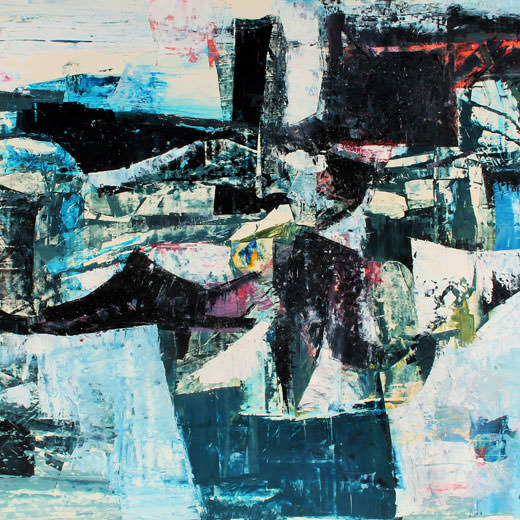 Alfred Wittwar . Komposition in grau-blau . Kunsthandel Stradmann Alfred Wittwar . Komposition in grau-blau . Kunsthandel Stradmann