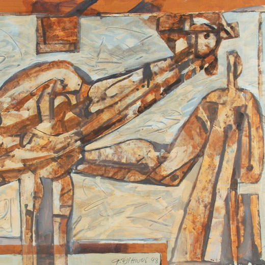 Alfred Wittwar . 1998 . Frau und Hahn . Kunsthandel Stradmann Alfred Wittwar . 1998 . Frau und Hahn . Kunsthandel Stradmann